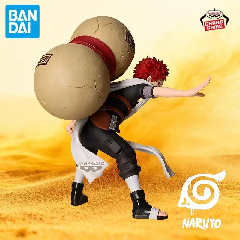 In Stock Bandai Original Naruto Anime Gaara Figures Action Models Cartoon Dolls Desktop Toys Pvc Decor Ornaments Festival Gifts