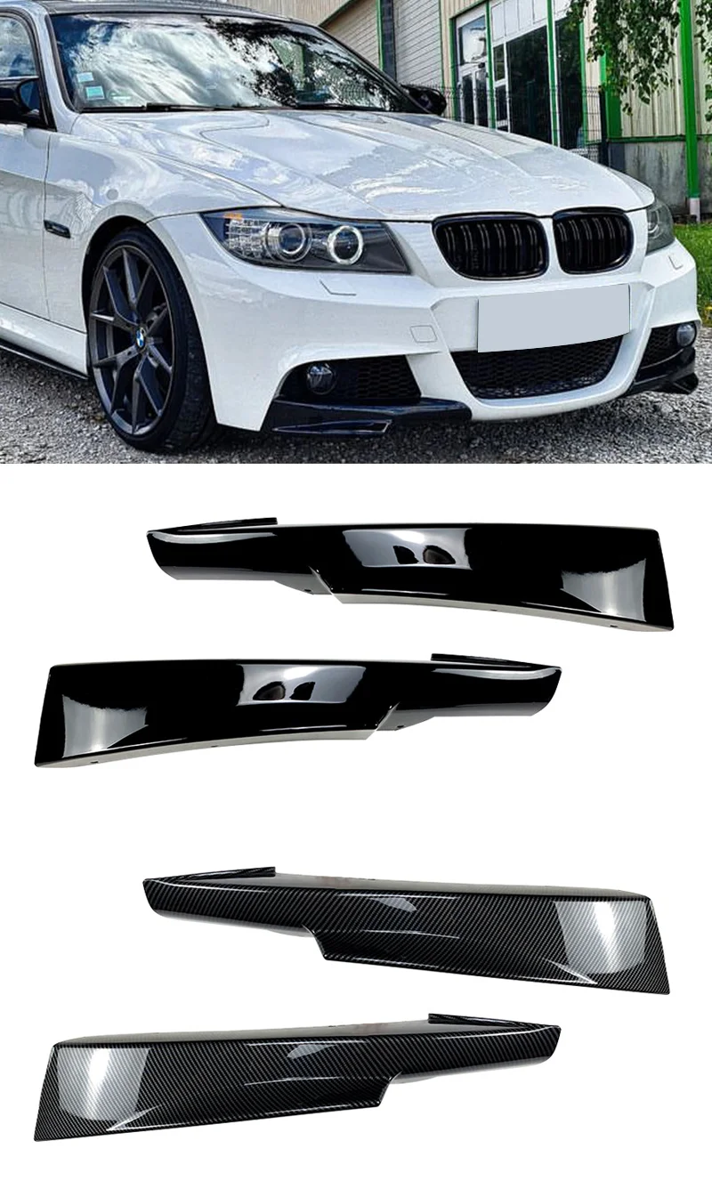 Für BMW Zubehör 3er E90 E91 328i 325i LCI M-Tech Sports 2009 2010 2011 2012 Front Splitter Bumper Lip Covers Carbon Lo – Detail 3