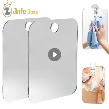 アクリル防曇ミラーシャワーシェービング曇りのないミラー洗面所トラベルアクセサリー女性のためのメイクアップマンシェービング浴室ツール