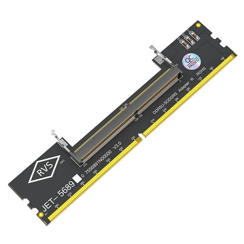 SO-DIMM DDR5 to Desktop U-DIMM Adapter, Laptop RAM Test Converter Card