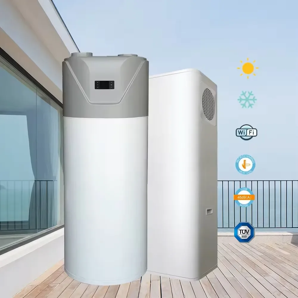 All-in-one R134a Donestic Heat Pump Air Source Heat Pump Hybrid Water Heater 120L/150L