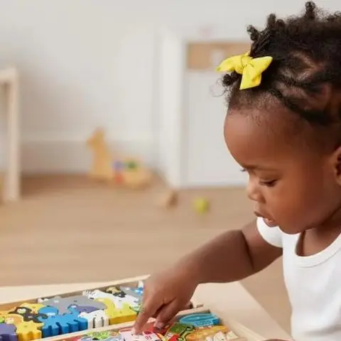 Montessori Animal Farm Wooden Puzzle 3D Traffic Toy for Children Early Learning Educational Home Gift