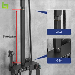 40 Cm Shower Faucet Extended Tube Brass Material For Bathroom Tap G1/2 The Connector Is Suitable For Our Shop Shower Mixer