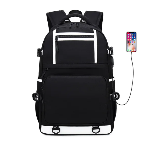 Cobra Kai School Bags Women Men Backpacks Laptop Travel Bags Multifunction USB Charging Backpack Mochila