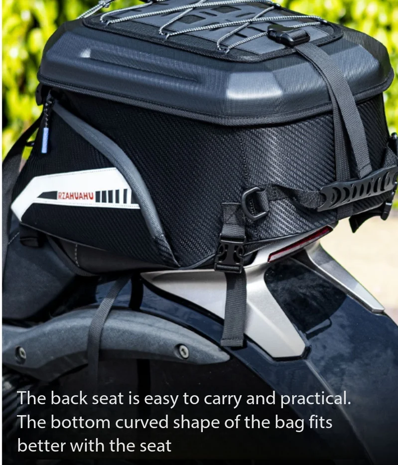

Universal Motorcycle and Electric Vehicle Rear Seat Bag, Motorcycle Travel Riding Bag