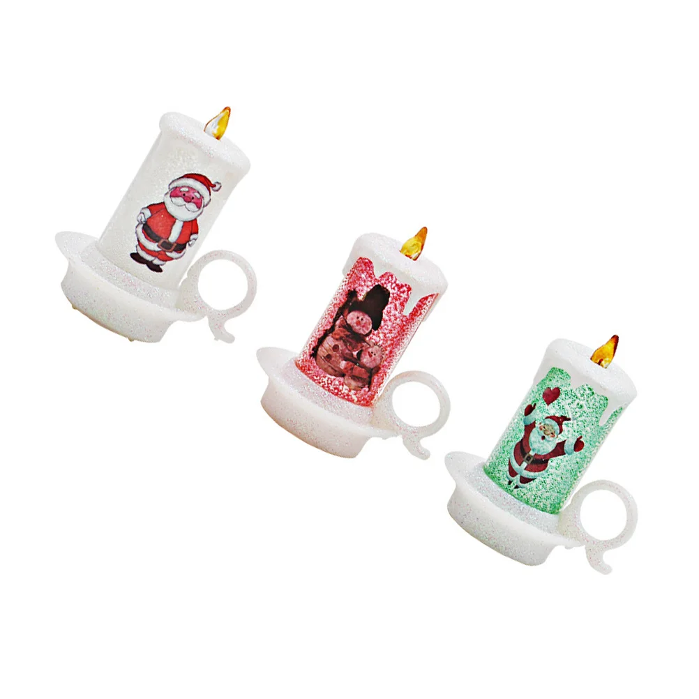 

2Pcs Electronic Night Light Flameless LED Lamps Realistic Lights for Home Bedroom Bathroom Flameless Candles