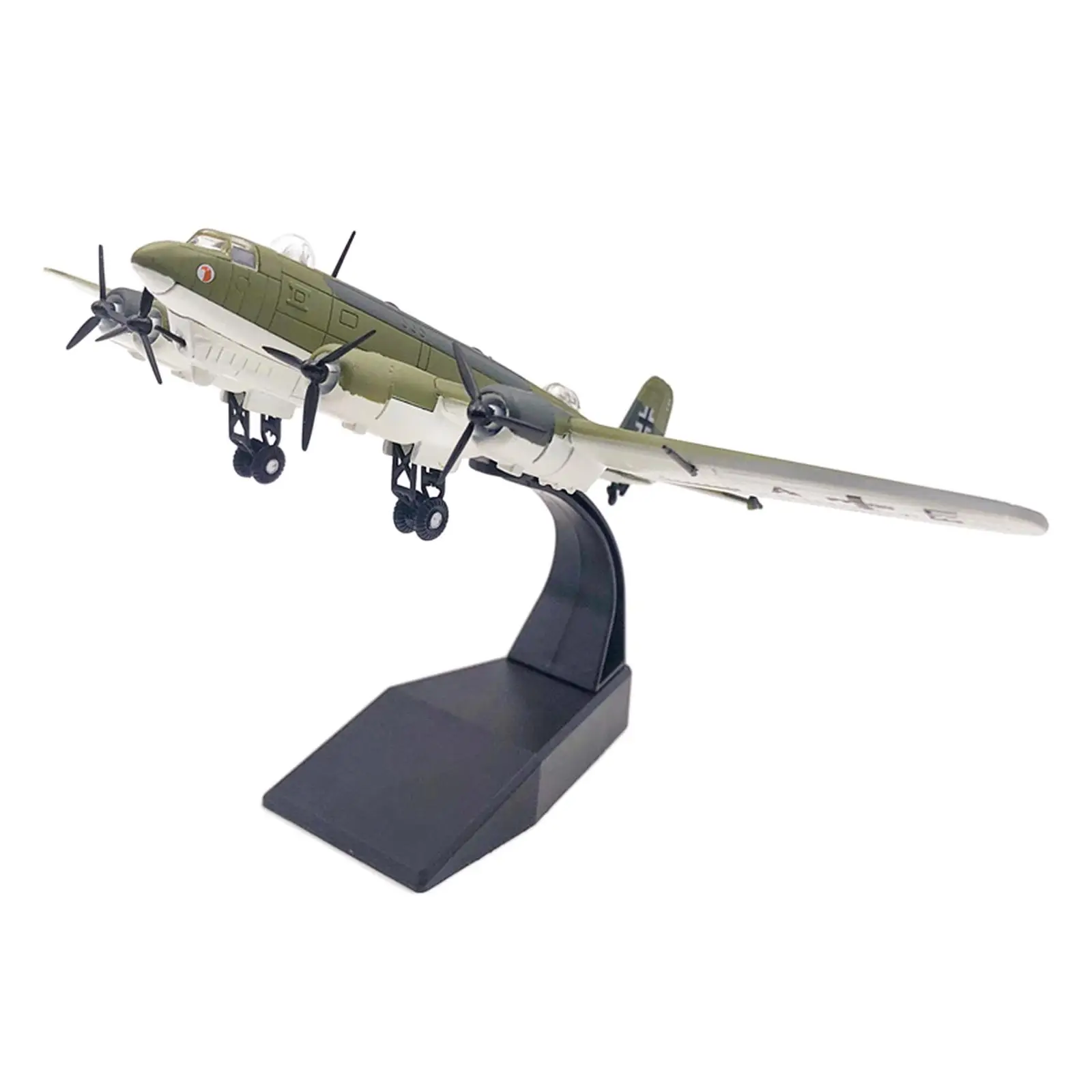 

Exquisite Aircraft Toy 1/144 Decoration with Stand Alloy Fighter Model Toy for FW200
