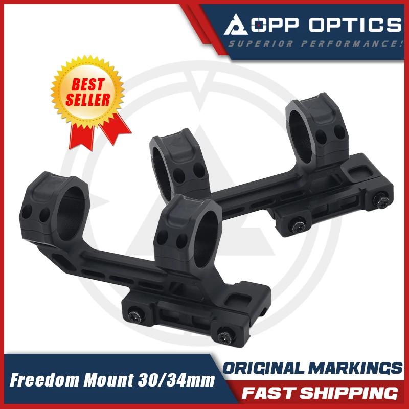 

Новое крепление New Freedom Mount 30/34 мм, высота 1,60 дюйма, для оптических прицелов, изготовленное на станке с ЧПУ, для 20-мм планки Picatinny.
