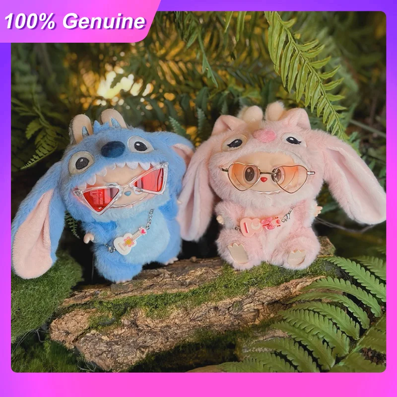 

New Suitable For Labubu Clothing V1/V2/V3 Generation 17cm Doll Clothes Original Blue And Pink Cute Doll Set