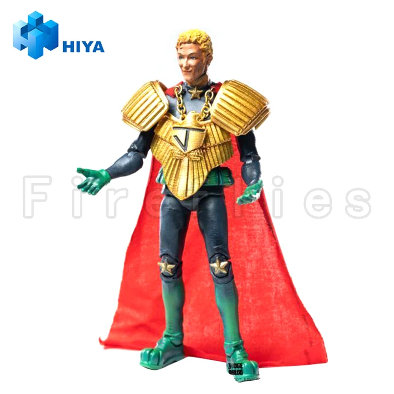 HIYA Action Figure Toy Modelo, 1/18, Juiz Dredd Juiz Chefe Caligula Coleção Anime, Requintado Mini Série