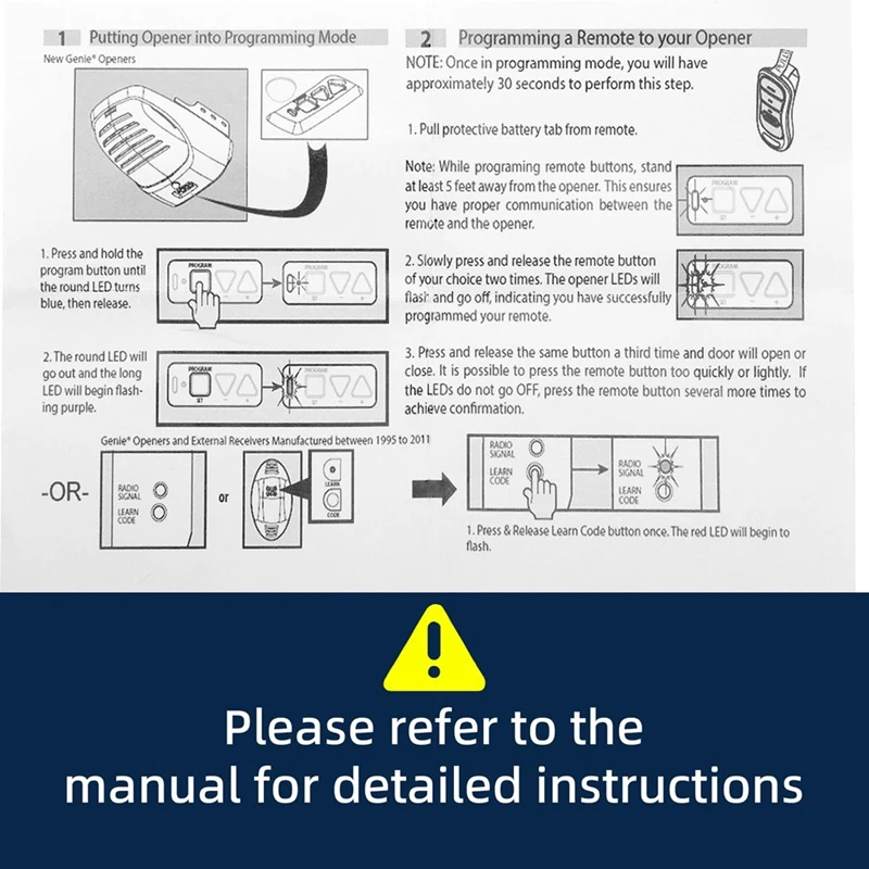 Garagedeuropener Afstandsbediening Toetsenbord Afstandsbediening, Voor Genie Garagedeuropener Afstandsbediening Vervanging GITR-3 OCDTR-3 37517S