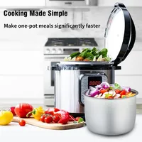 220V 5L Electric Pressure Cooker with Slow Cook Rice Cooker Yogurt Egg Saute Steamer pot, Sterilizer & Warmer Cooking Machine