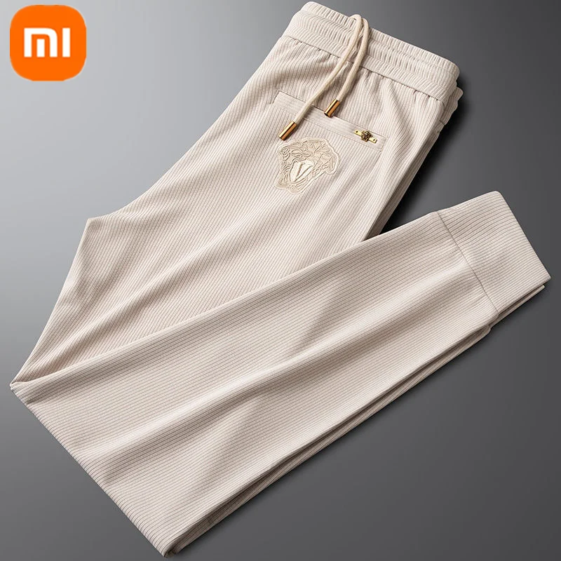 New Xiaomi YOUPIN men's ice silk nine-point pants summer breathable quick-drying skin-friendly sports ankle-tied trousers