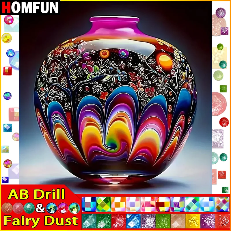 HOMFUN Fairy Dust AB Full Diamond Embroidery 
