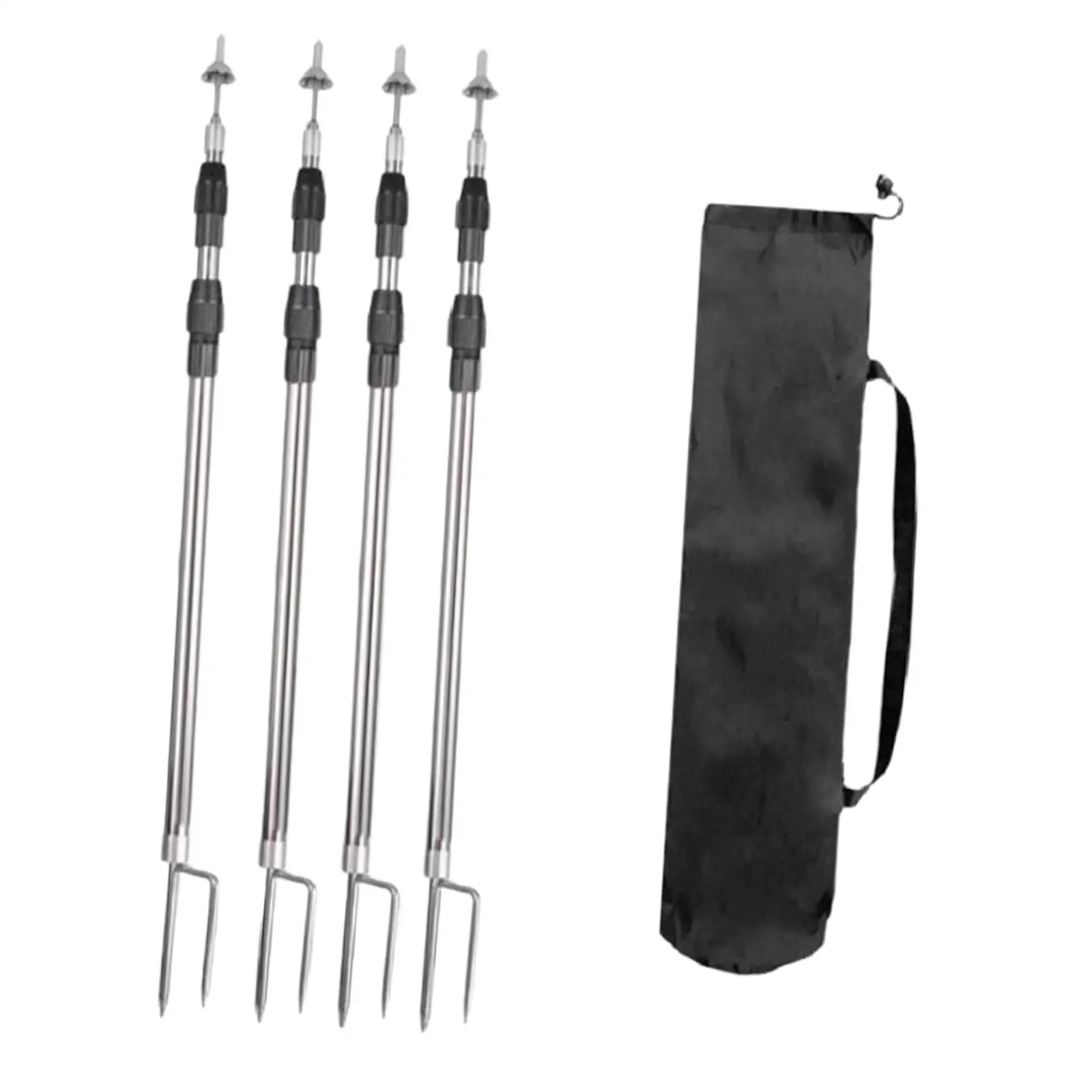 Portable Telescopic Tent Poles Replacement Canopy Rods Holder Kit for Camping Tent Accessory and Outdoor Use
