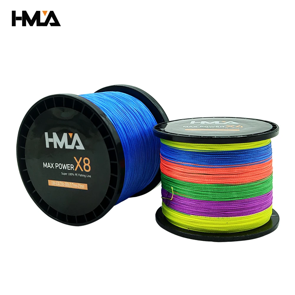 

HMLA 1000M 500M 300M PE Braided Fishing Line 8 Strand 20-100LB Multifilament Fishing Line for Carp Fishing Wire