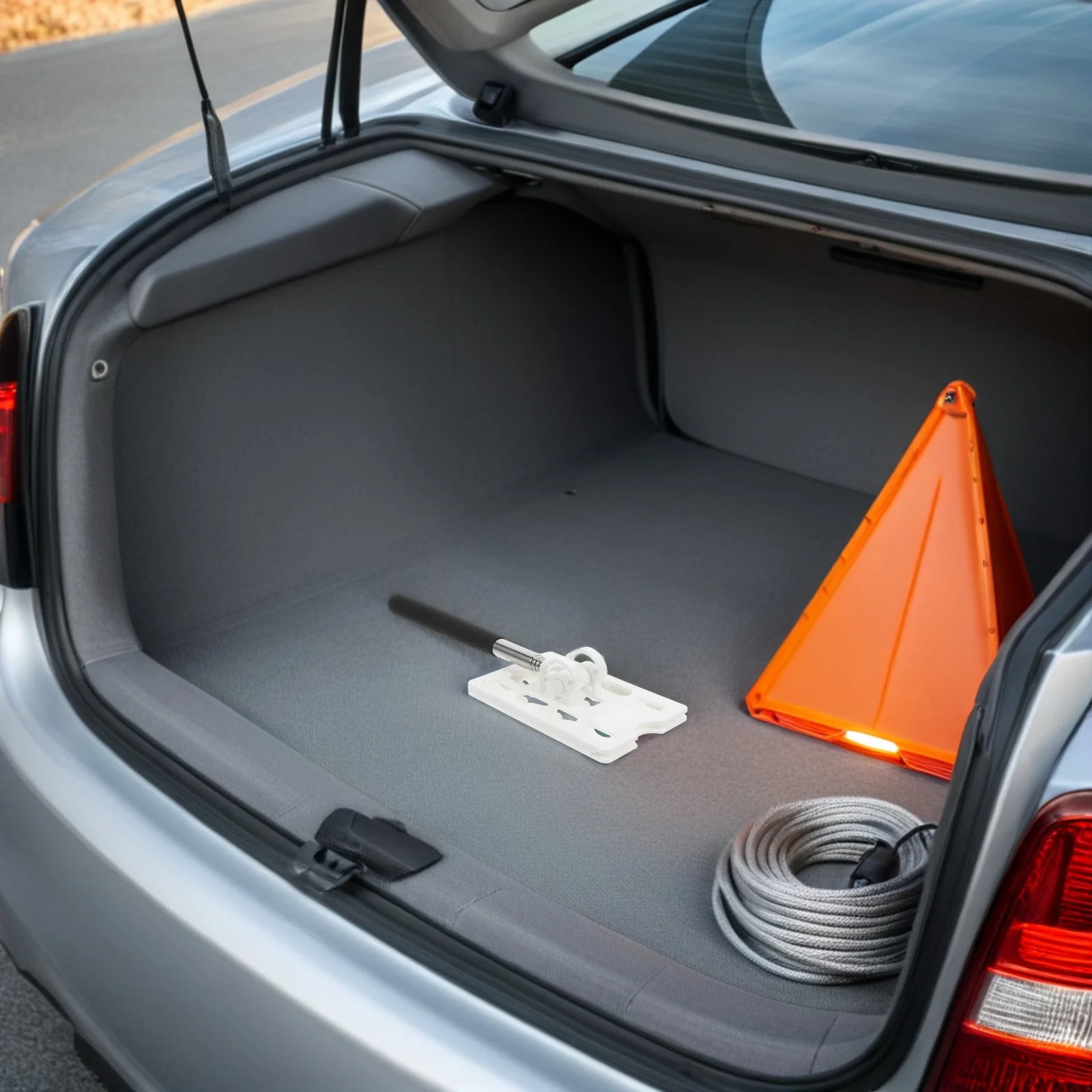 3 قطعة حامل بطاقة ركن السيارة تلسكوبي طول قابل للتعديل لسيارة لدفع الممر بوابات وقوف السيارات أداة الضرب