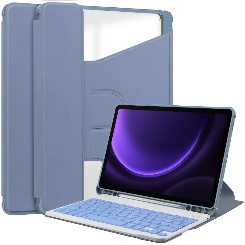 

For Lenovo Tab M11 Case TB-330FU TB-331FC Xiaoxin Pad 11 Inch 2024 Acrylic 360 Rotation Keyboard Cover Stand Tablets Case Funda