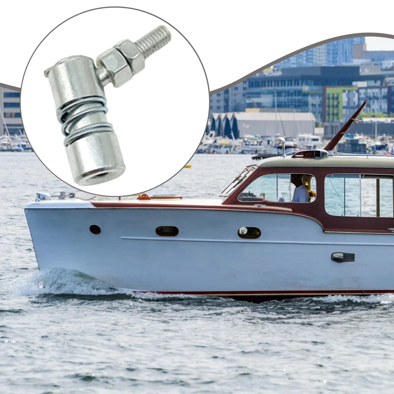 Marine Boat Control Cable Throttle Ball Joint High Reliability Linkage End