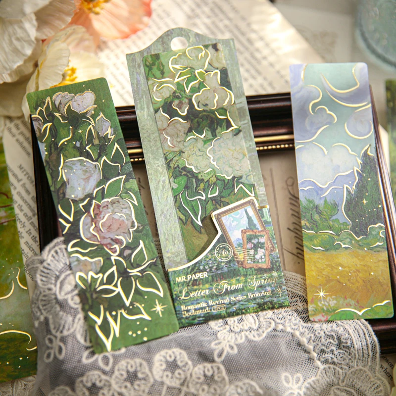 5 أوراق لكل عبوة من اللوحة الزيتية، علامة مرجعية لتزيين المجلات، ترقيم الصفحة، لوازم مكتبية للطلاب