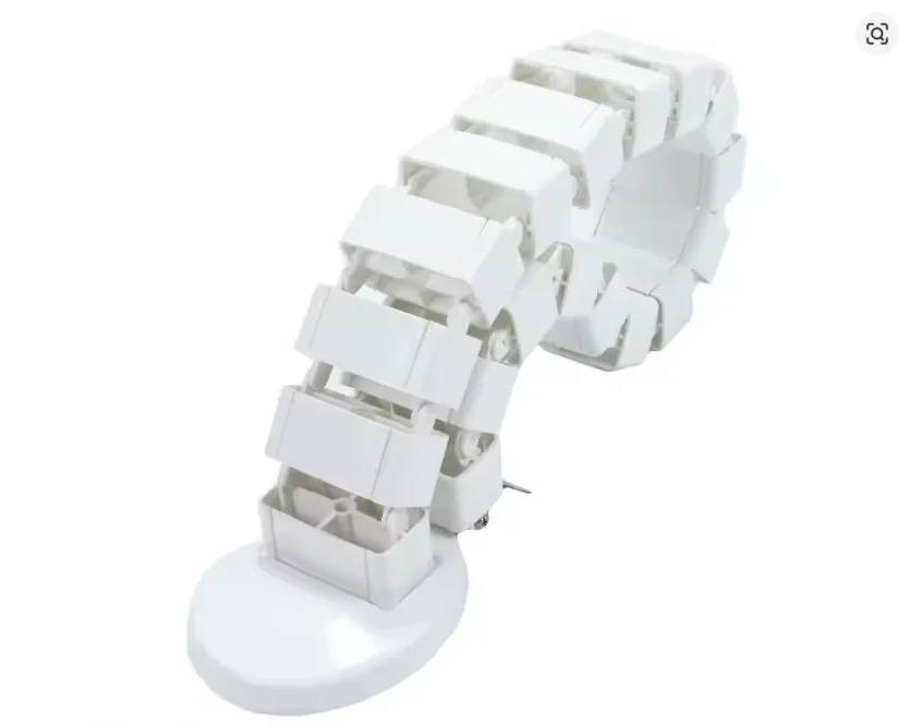 ISRTAO White under Desk Cable Organizer Wire Spine Cable Sleeve Workstation Cleaning Pipe Conduit for Neat Cable Management