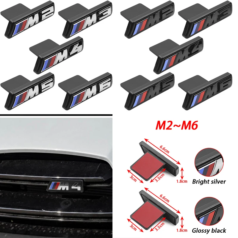 

ABS Car Styling M Logo Badge Front Grille Grill Emblem For BMW M2 M3 M4 M5 M6 G01 E84 E83 G11 G07 G86 G80 E60 F39 F10 Accessory