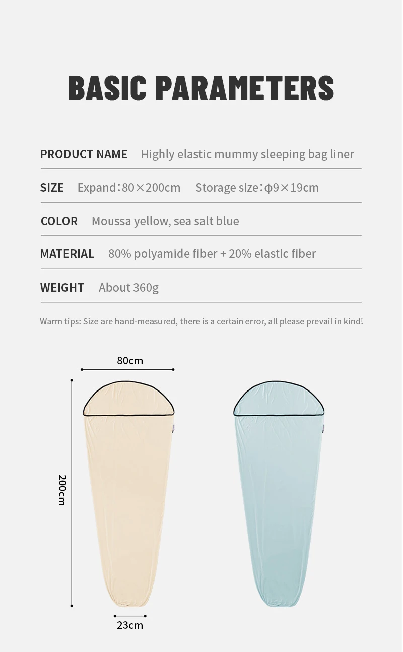 Naturehike Sleeping Bag Liner Ultralight High Elastic Sleeping Bag Liner Outdoor Camping Travel Hotel Sleeping Bag Liner