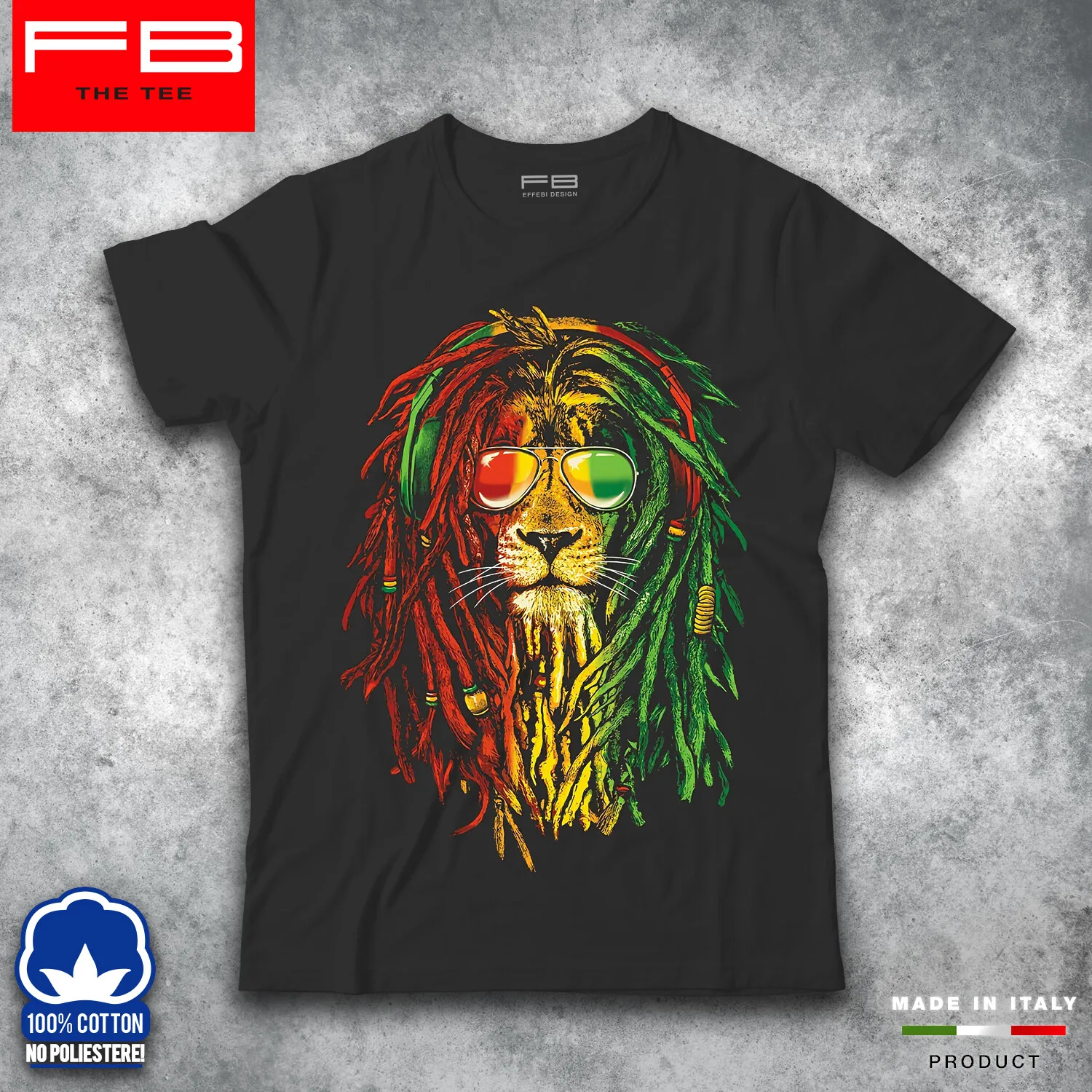 Футболка Leone Lion Rasta Reggae Bob Marley Dennis Brown Desmond Dekker FB TEE