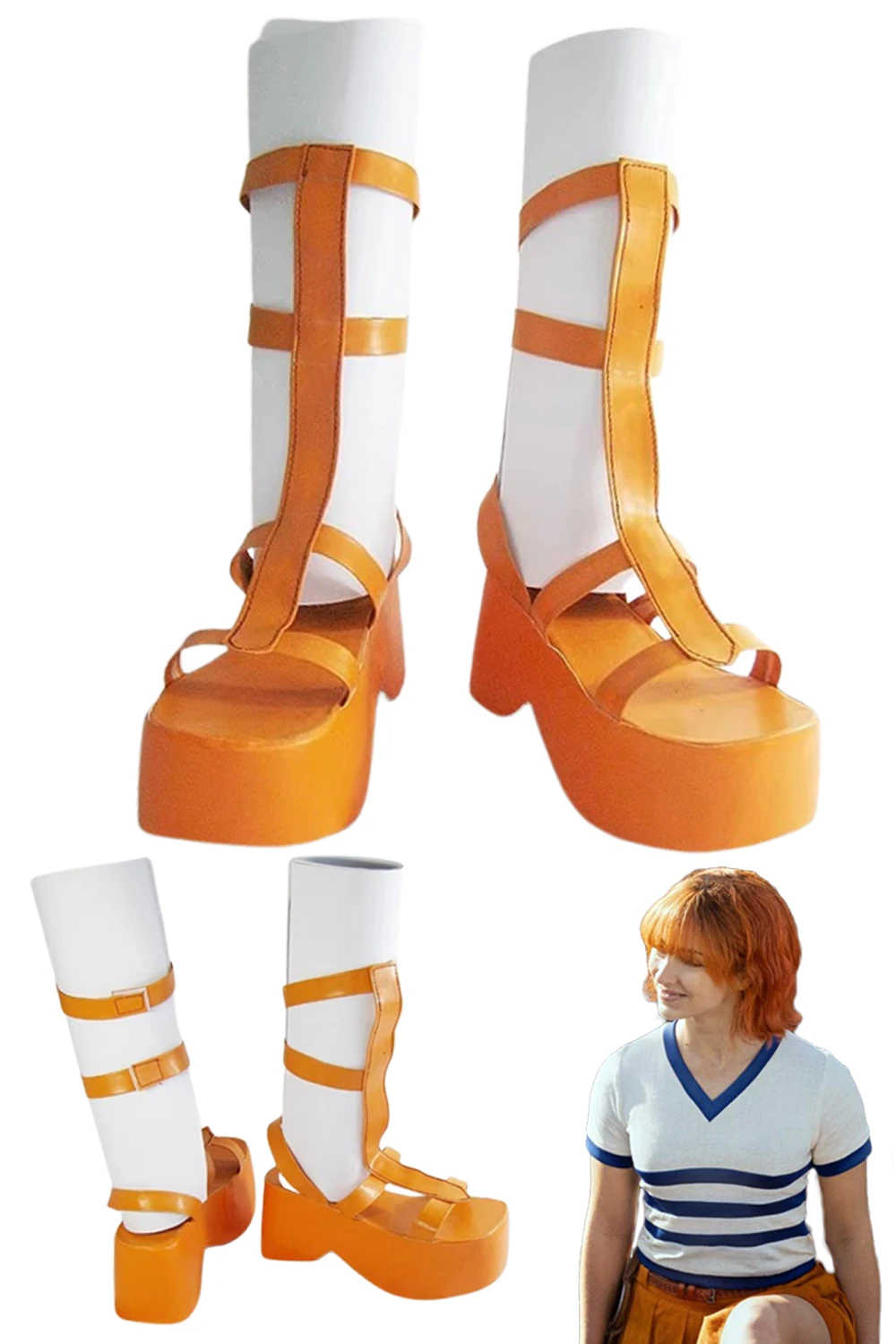 

Nami Cosplay Fantasia Shoes One Cosplay Piece Disguise Accessories Sandals Adult Women Fantasy Halloween Carnival Party Props