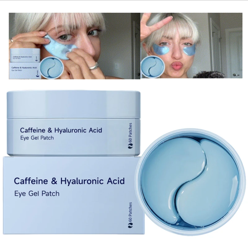 

Under Eye Patches For Dark Circles,Caffeine Anti Eye Bags Puffiness,Korean Hydrogel Hydrating Lifting Eye Contour Tightener Mask