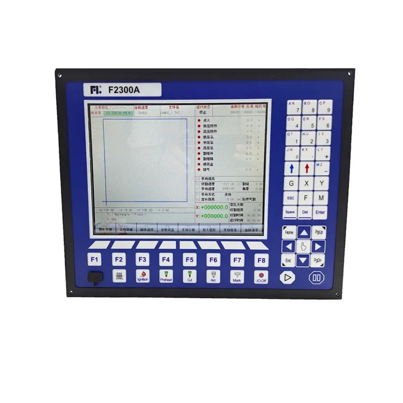 cnc plasma flame equipment control system F2300A offline 2-axis cutting controller large color screen