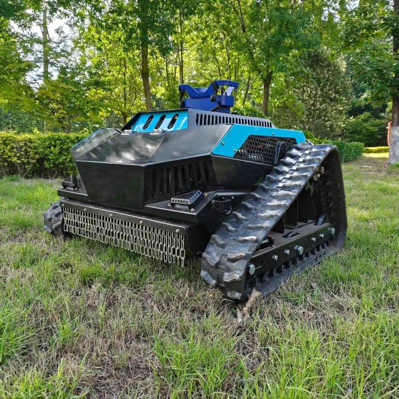 China New Design Self-propelled Crawler Lawn Mower Y14-685 452cc  Automatic Remote Control Lawn Mower
