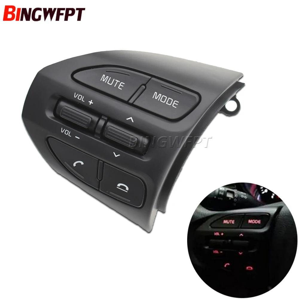 For KIA K2 RIO 2017 2018 2019 2020 2021 Car Multi Function Steering Wheel Audio Volume Music Buttons