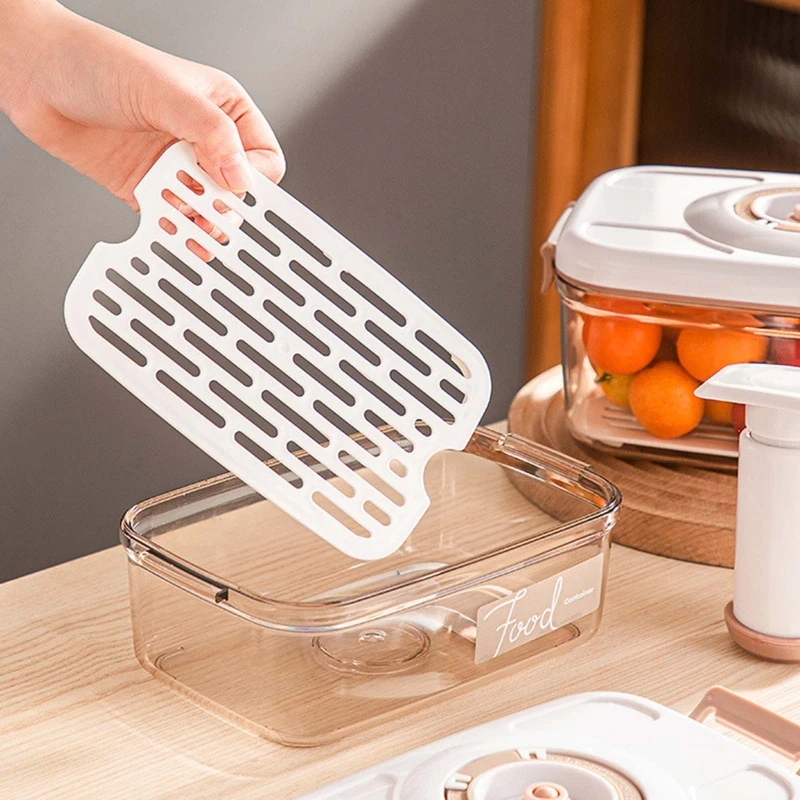 Scelleur sous vide capacité pour étui avec pompe à Air, boîte rangement Fruits légumes cuisine qualité