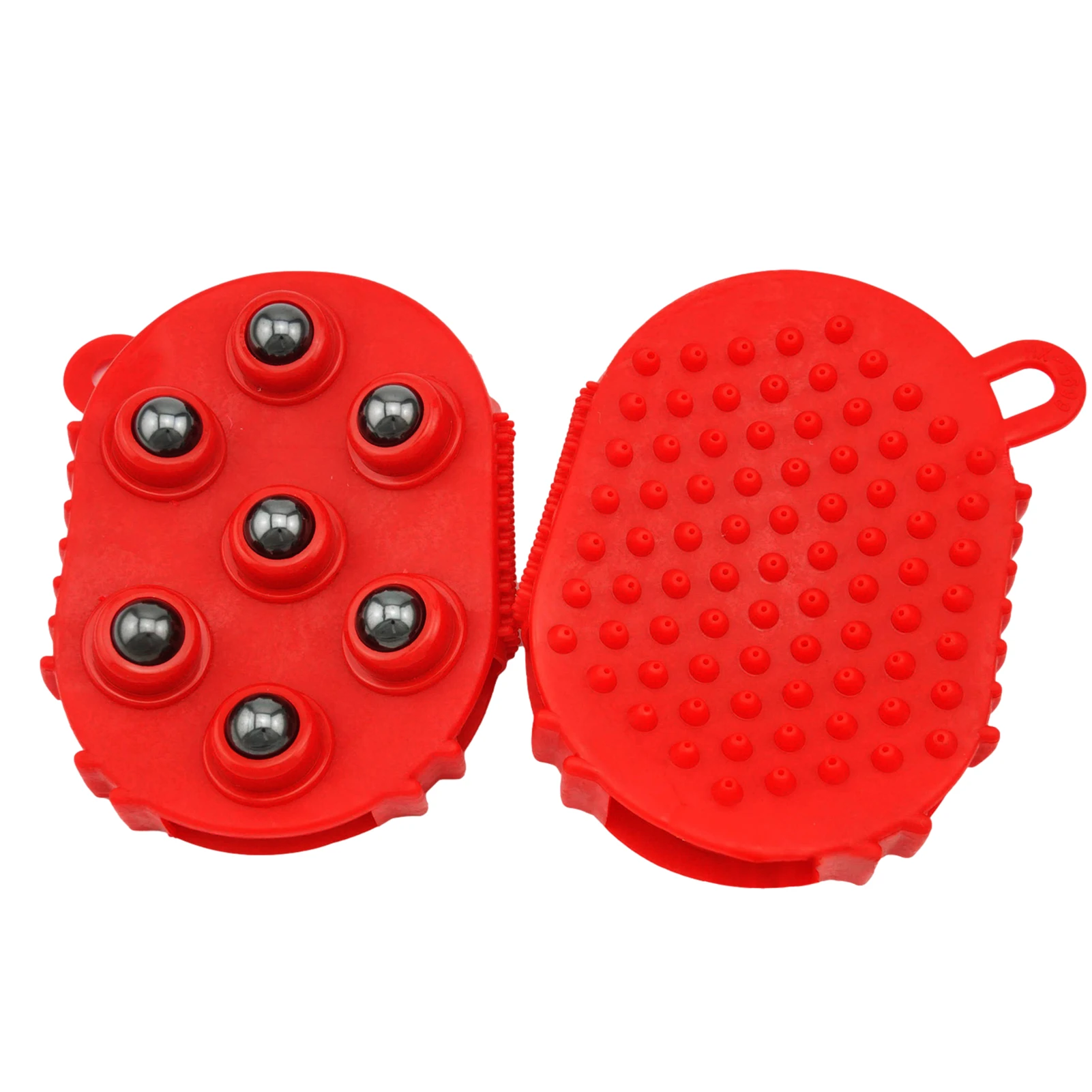 Roller Massage Ball 7 Beads Ergonomics Magnetic Massage Balls Design Silicone Body Anti-Cellulite Muscle Pain Relief Relax Glove