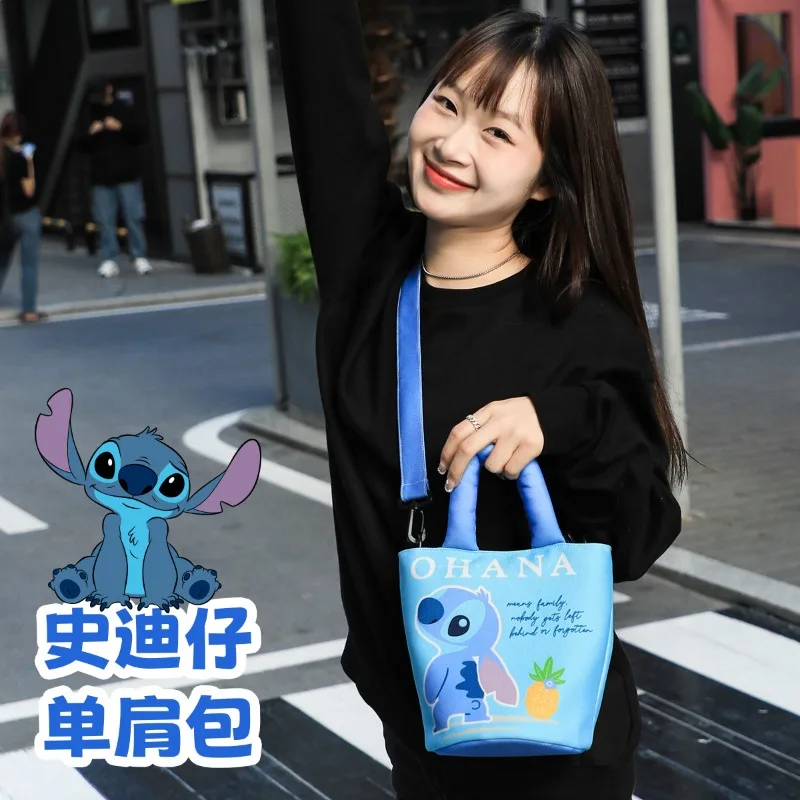 حقيبة كتف مفردة من سلسلة كاواي ديزني ستيتش، حقيبة مدمجة كرتونية دوبامين هدية عيد الميلاد