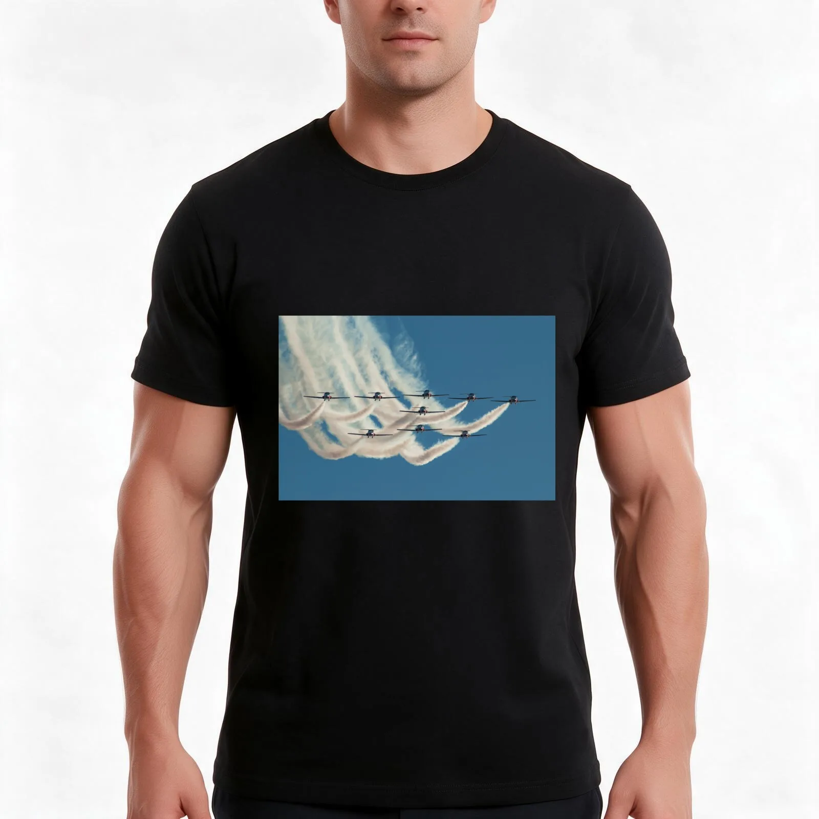 The Canadian Forces Snowbirds T-Shirt, Summer Casual Cotton Tee, Oversized Streetwear Tops, Vintage Graphic Print, 100% Cotton