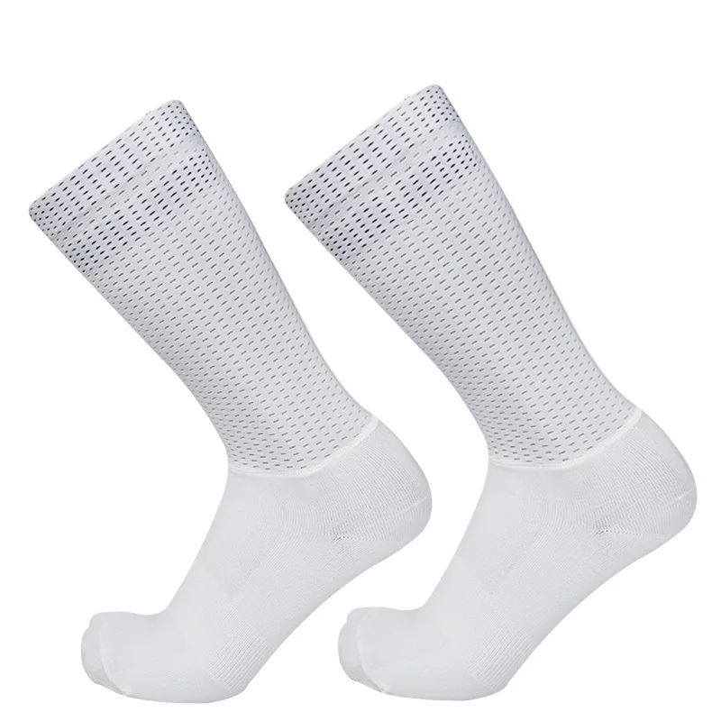 Silicone Summer Aero Mesh Cycling Socks New 2024 Refreshing Breathable Pro Racing Non-slip Silicone Sports Socks Calcetines