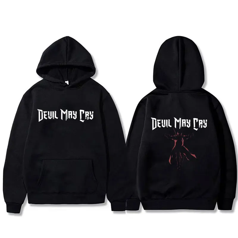 

Game Devil May Cry Dante Hoodie Men Women Gothic Rock Oversized Hooded Sweatshirt Man Vintage Fleece Cotton Hoodies Otaku Lovers