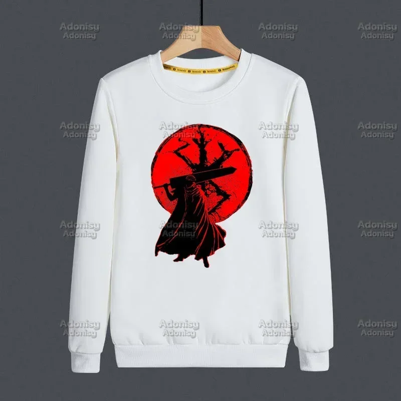 

Berserk Guts Swordsman Gatsu Sacrifice Zodd Mens Hoodie Autumn Hip Hop Streetwear Pullover Sweatshirts White Color Tops