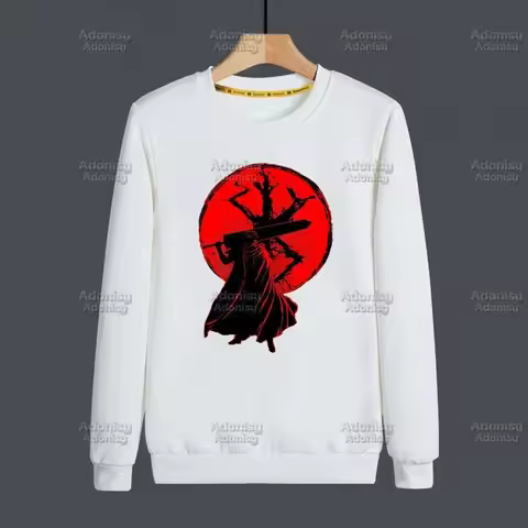 Berserk Guts Swordsman Gatsu Sacrifice Zodd Mens Hoodie Autumn Hip Hop Streetwear Pullover Sweatshirts White Color Tops