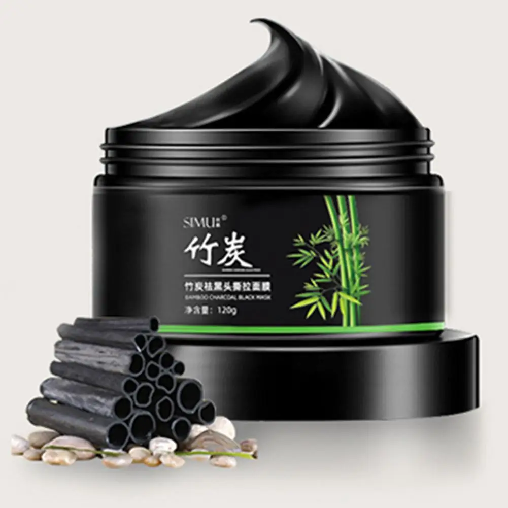 Bamboo Charcoal Blackhead Remover Deep Face Black Shills Black Nud Peel Purifying Cleansing Care Off B8o3