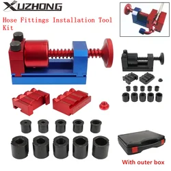 Hose Fittings Installation Tool Kit For Assembling 4AN 6AN 8AN 10AN 12AN Connectors Stainless Braided Hose Fuel Cooling System