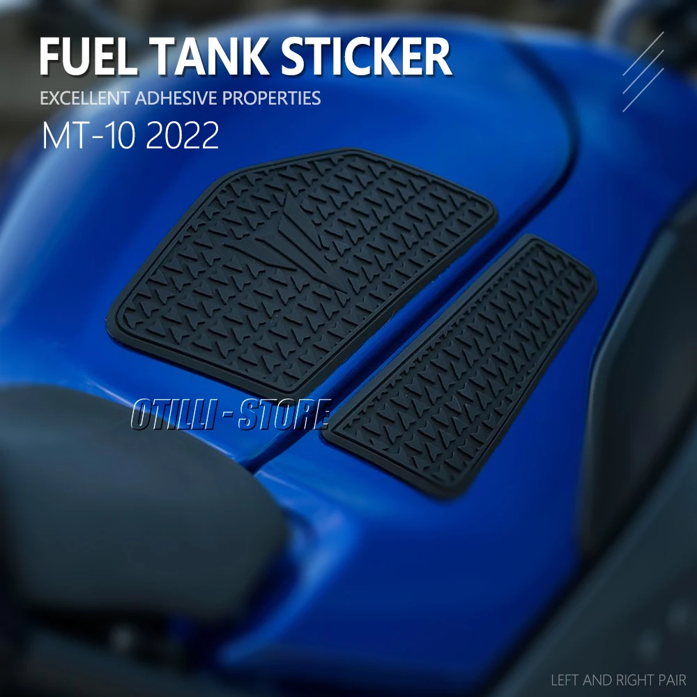 MT-10 Side Fuel Tank Pad For Yamaha MT10 mt 10 Tank Pads Protector Stickers Decal Gas Knee Grip Traction Pad Tankpad 2022 2023