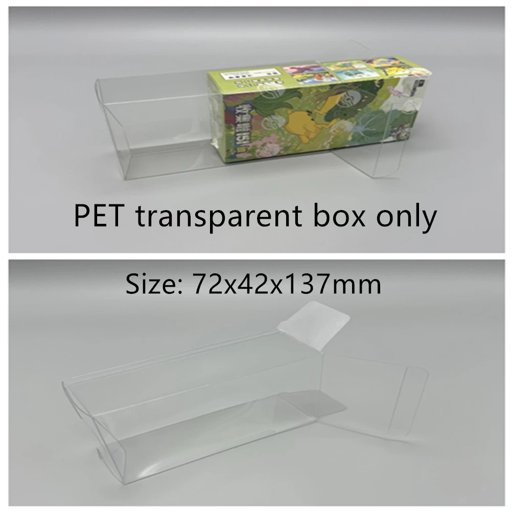 Dustproof Clear Storage Box for Pokémon T151 Booster Bundle Card Display Plastic Protector Case for PTCG PET Boxes
