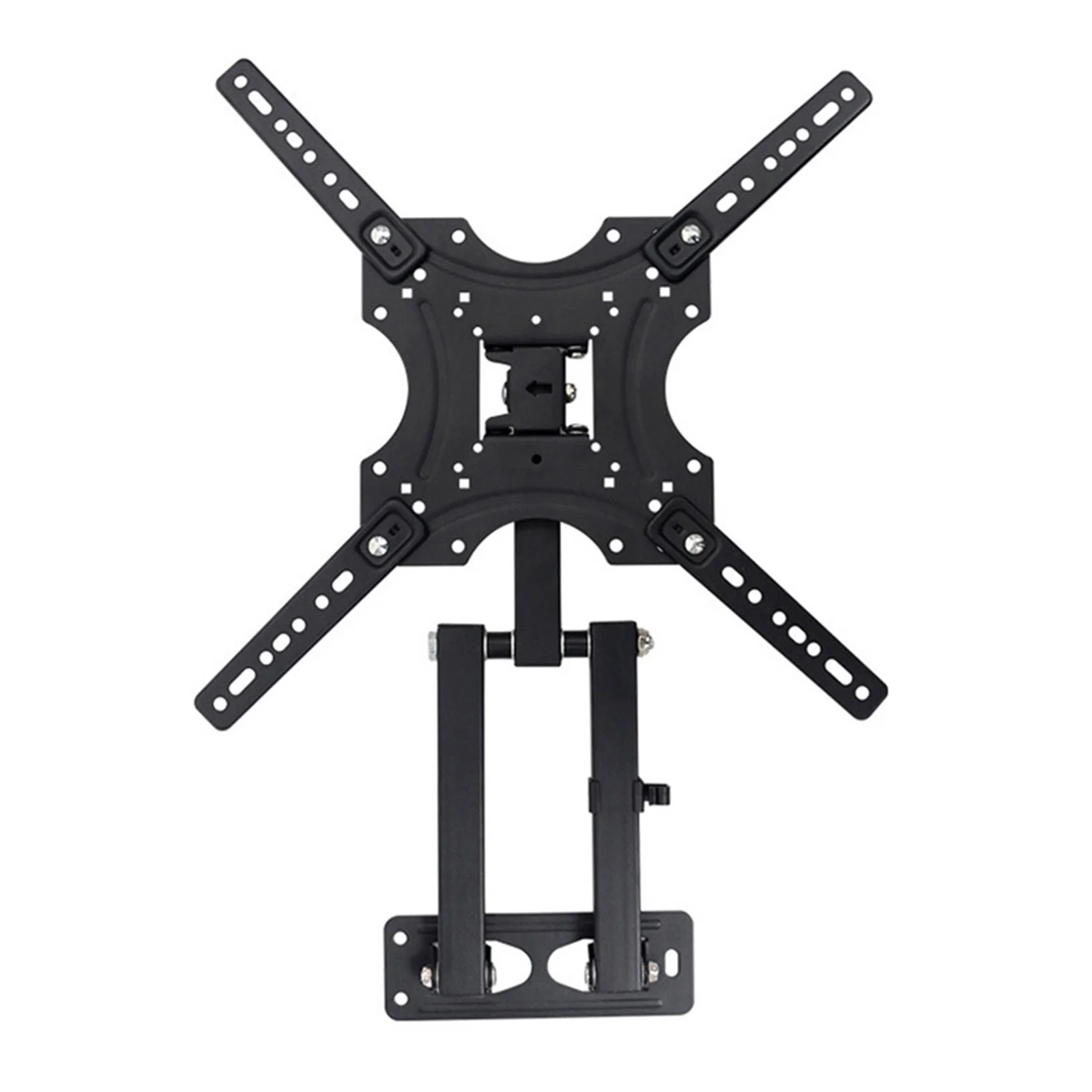 

Hanging Rack Iron Durable Stable Adjustable Holes Rotary Design 17-55inches Flexible Shelf for Home Store Hotel Use