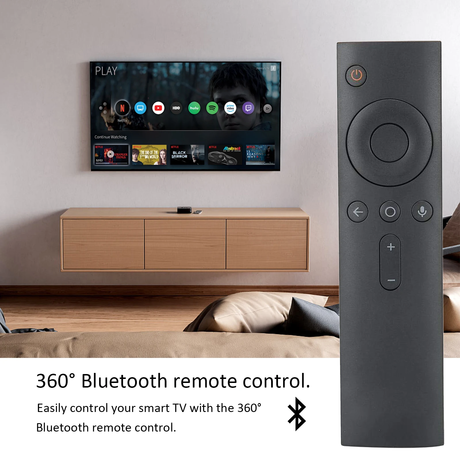 XMRM-002 z pilotem z mikrofonem kompatybilny dla Xiaomi Bluetooth z pilotem zamiennik dla Xiaomi Box Mi Box 3