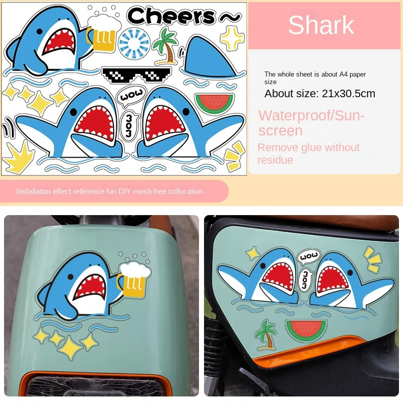 

Motorcycle Waterproof And Traceless Stickers, Helmets, Bicycles, Personalized Stickers, Cars, Skateboards, Stickers, Decoration