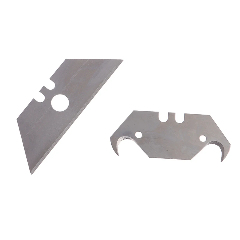 10Pcs Hook Knife Blade Dolphin Acrylic Board PVC Plastic Floor Construction Tool Cutting Horn Carpet Steel