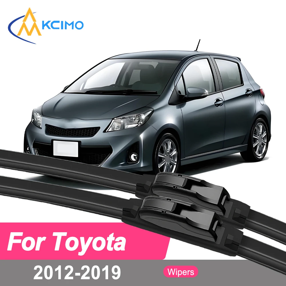 

Premium Rubber Durable Silent Windshield Wiper Blades 2pcs for Toyota Vitz XP130 2012-2019 Front Wiper Blades Set